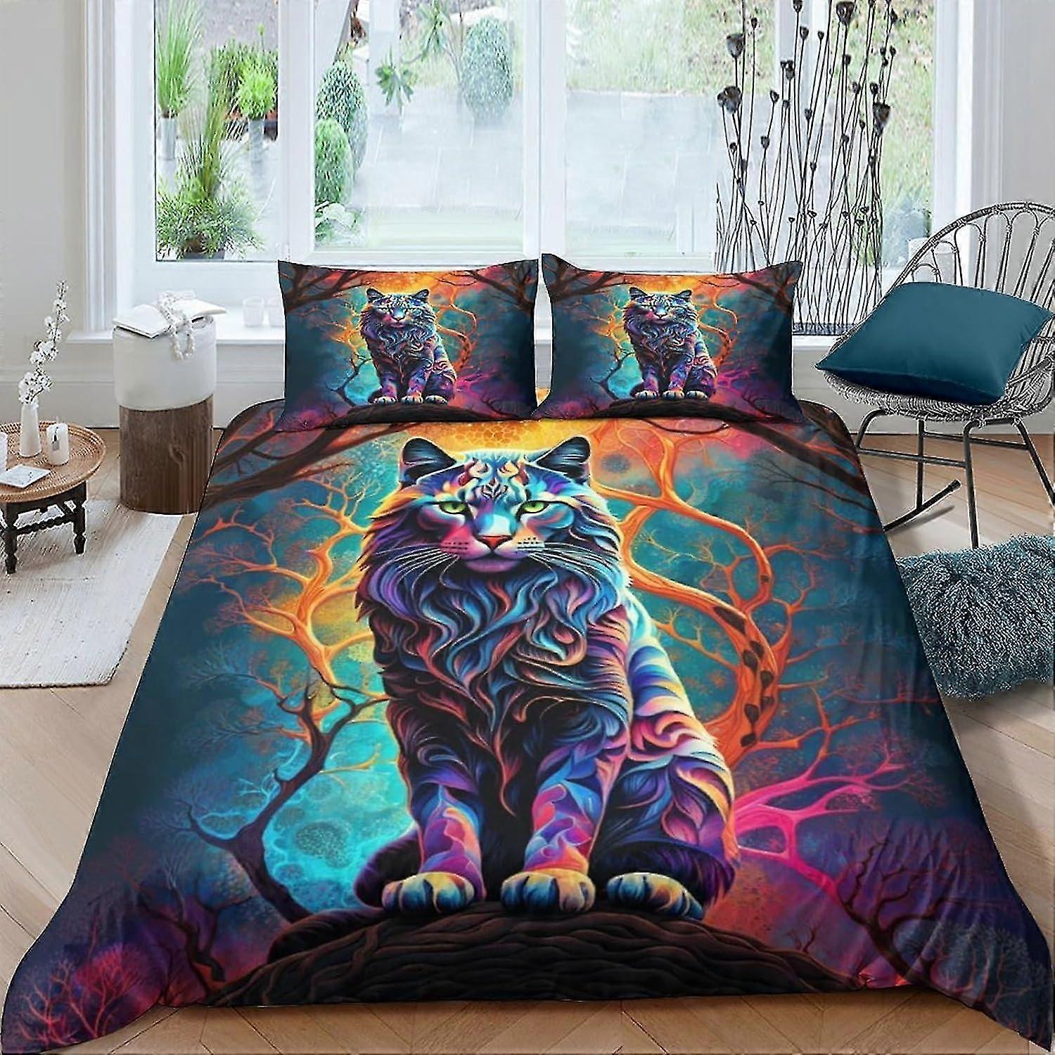 Conjunto de capa de edredom 3D para meninos e meninas, roupa de cama de microfibra macia com fronha, adequado para determinada marca