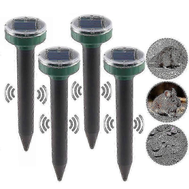 6pcs solare serpente repellente per esterni, serpente repeller ultrasonico solare, serpente via repellente per esterni