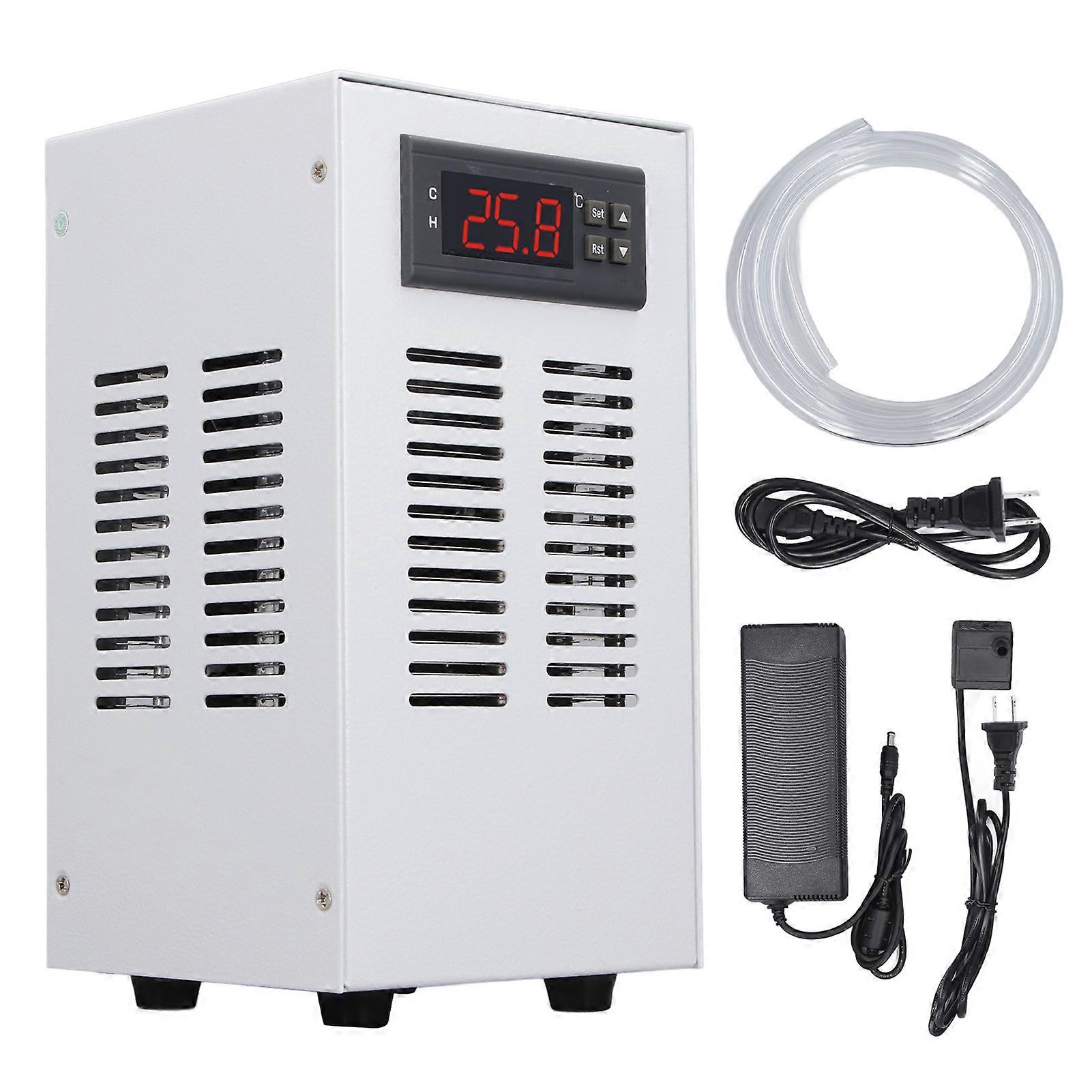 Aquarium Chiller Water Cooling System 30‑35Dbs Low Noise 35L Tank Single Cooling Water Chiller 120W AC100‑240V US Plug