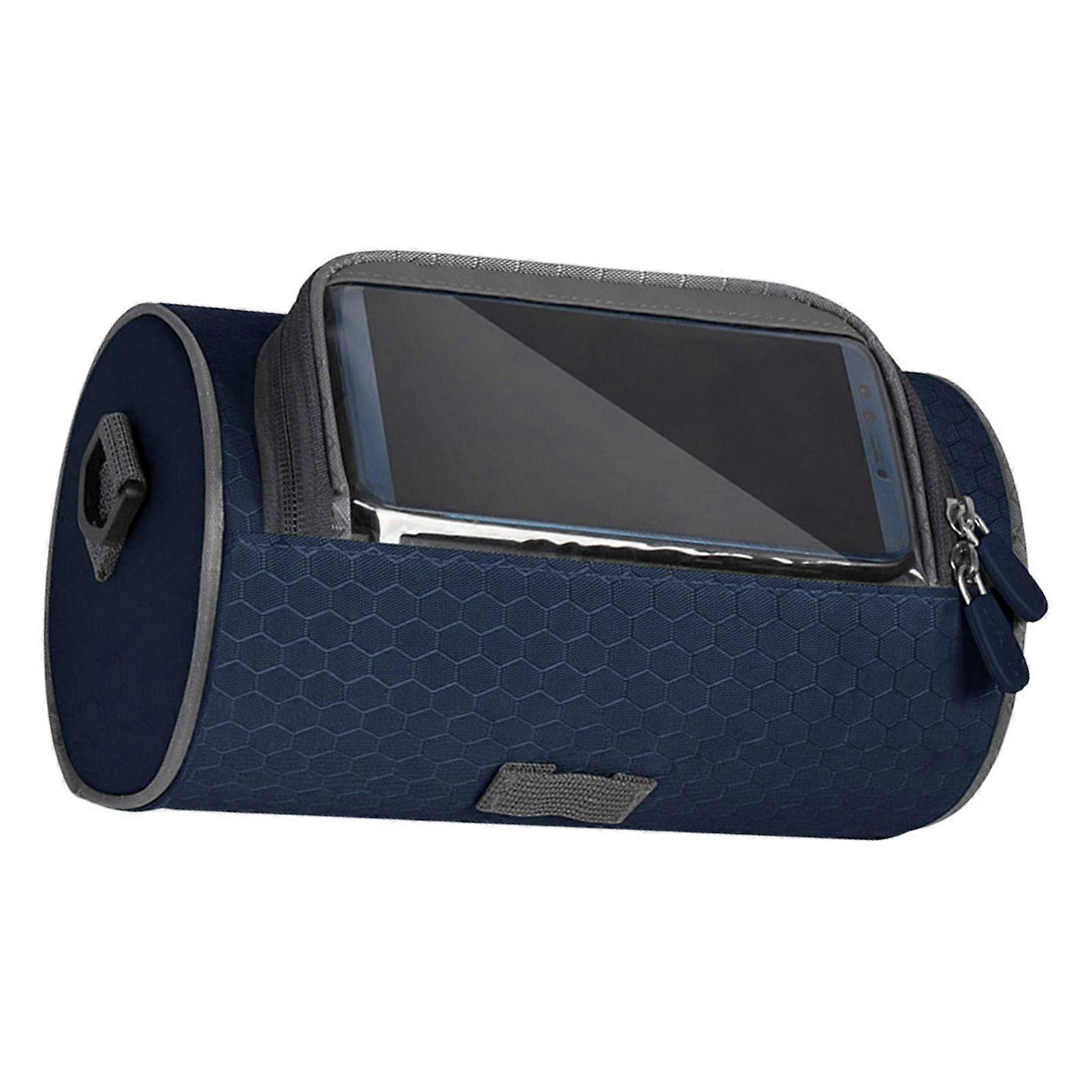 Bicycle Handlebar Bag, Bicycle Phone Front Frame Bag, Bicycle Basket with Phone Holder