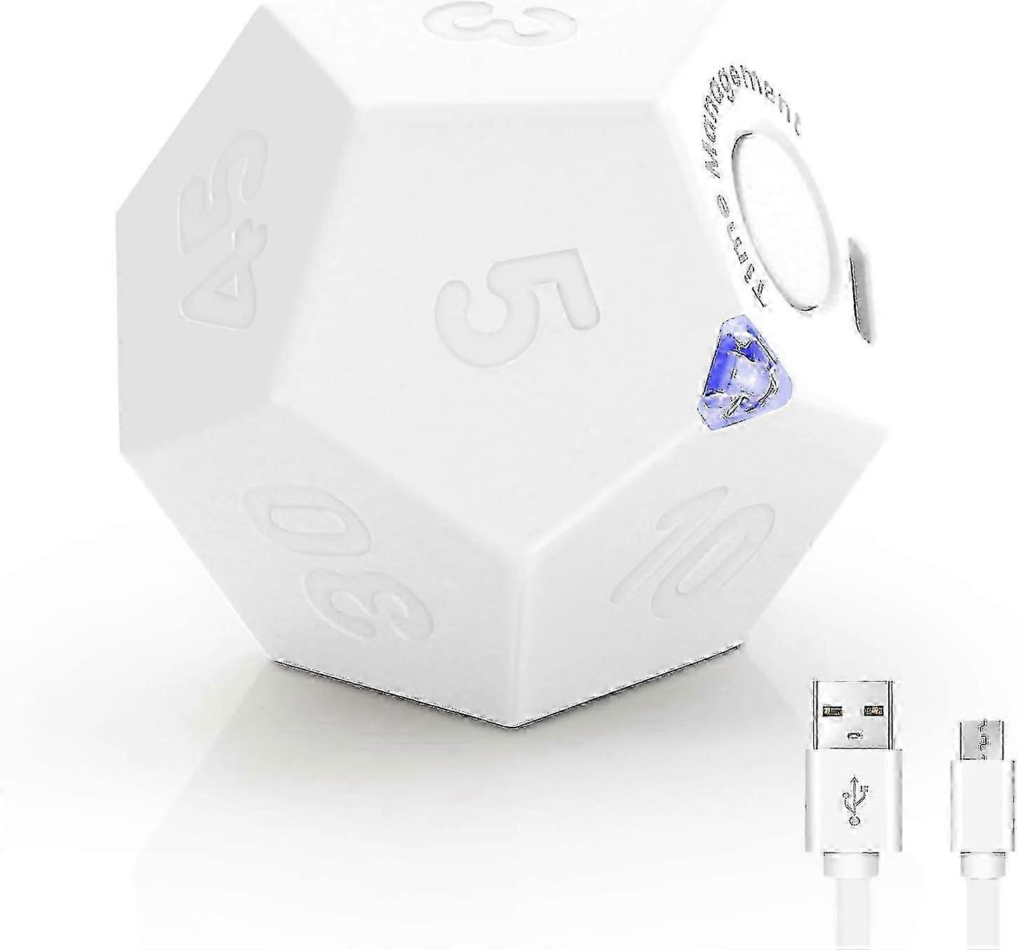 Dodecahedron Cube Timer for Time Management & Productivity - Versatile Kitchen Timer for Cooking & Kids' Pomodoro Timing