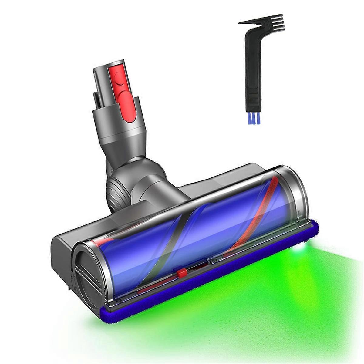 For V7 V8 V10 V11 V15 Vacuum Cleaner Electric Floor Brush Head Replacement Parts with LED Dust Gree