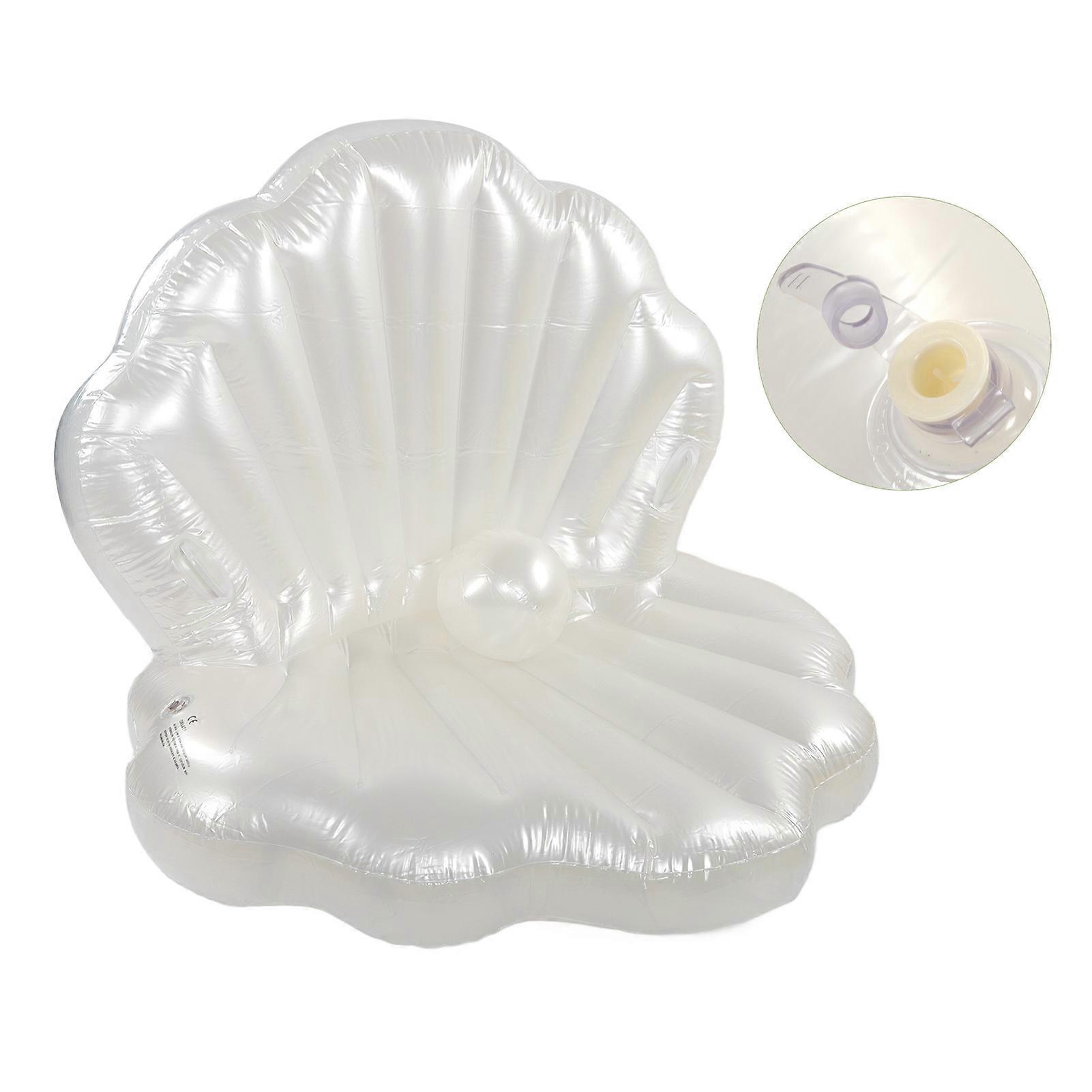 Pearl Shell Inflatable Floating Row Swimming Pool Inflatable Floating Bed Swimming Ring 