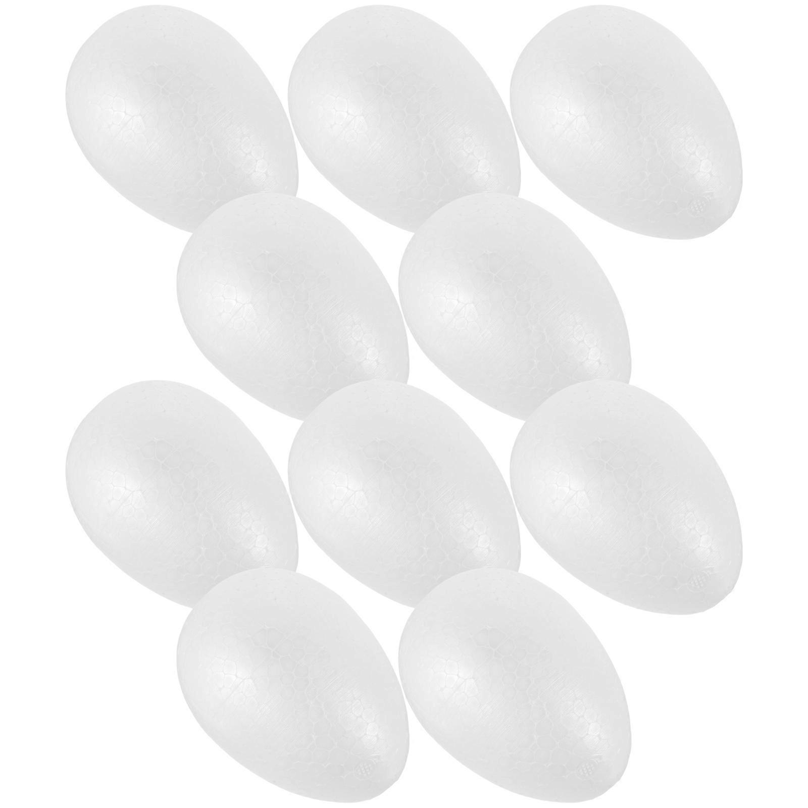 DIY Easter Egg 10Pcs White for Decoration with Easter Foams Egg and Creative Fun