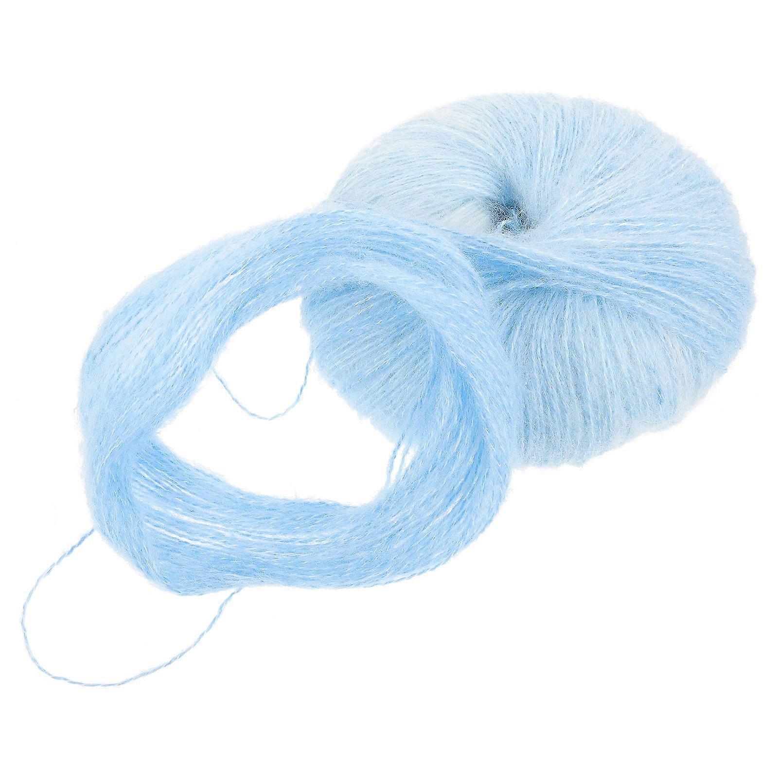 Skyblue Wool and Acrylic Yarn for Knitting Durable Colorful Craft Thread Suitable for DIY Projects