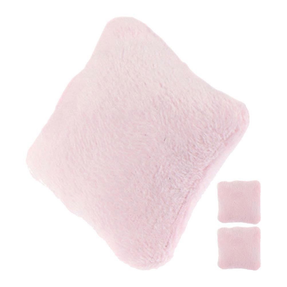 Miniature Model Tiny Pillow Home Decoration Realistic Design Velvet Cloth 3Pcs