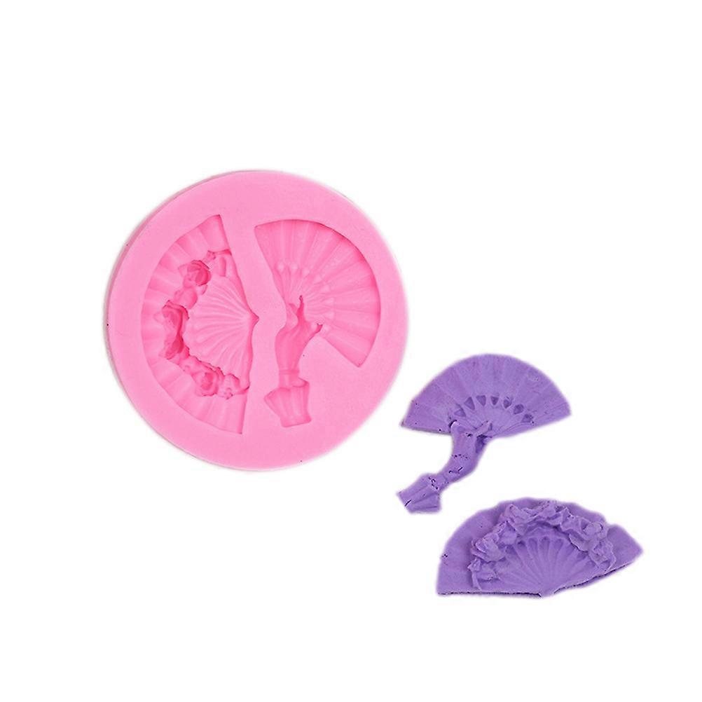 Pink Silicone Fondant mold for Decorating Cake Pudding Chocolate Soap Perfect for DIY Crafts 3D Shaped Flexible Reusable