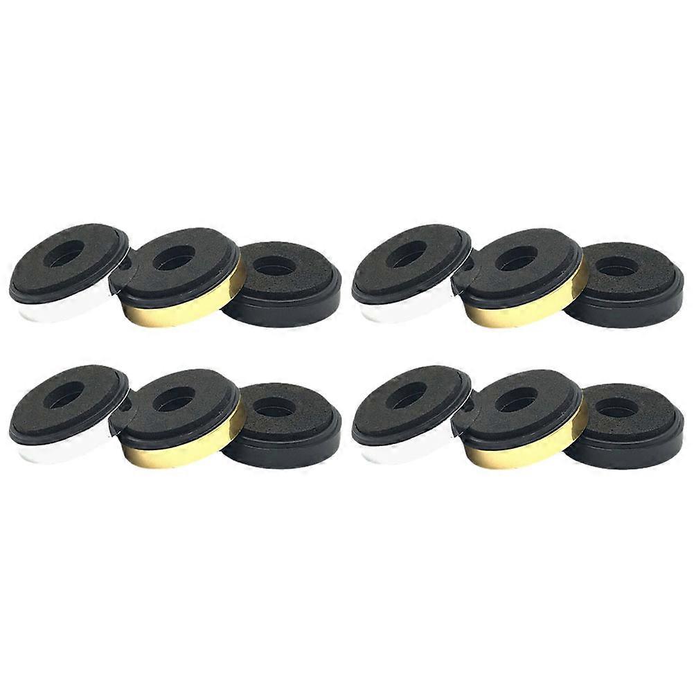 Speaker Isolation Foot Vibration Reduction Audio Equipment Shock Absorption Stable Support 3.00X3.00X0.80CM 12Pcs