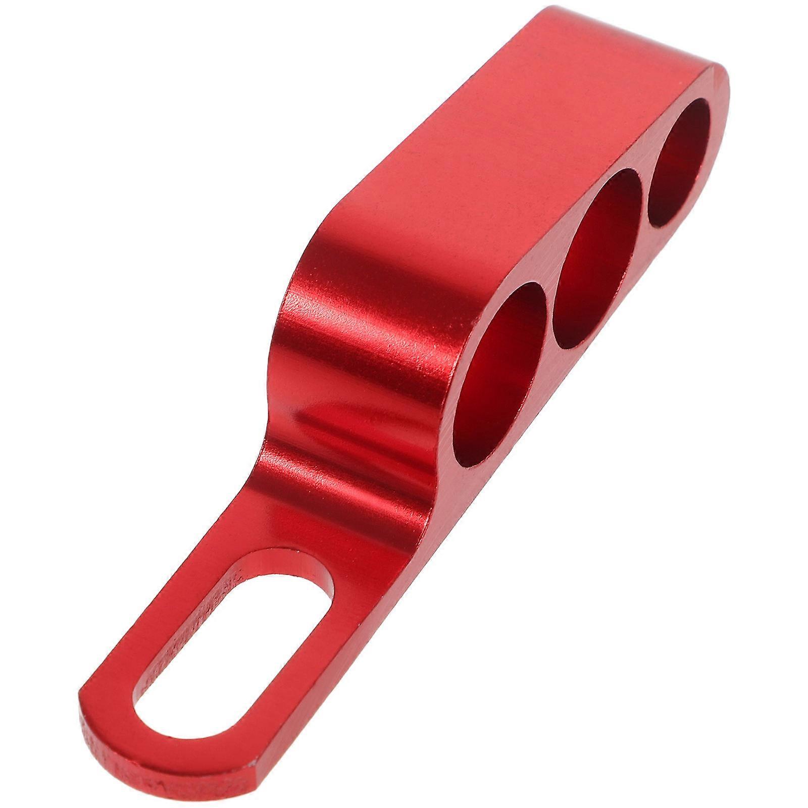 Masteelf Universal Motorcycle Oil Pipes Bracket Three Hole Line Clamp for Secure Fit