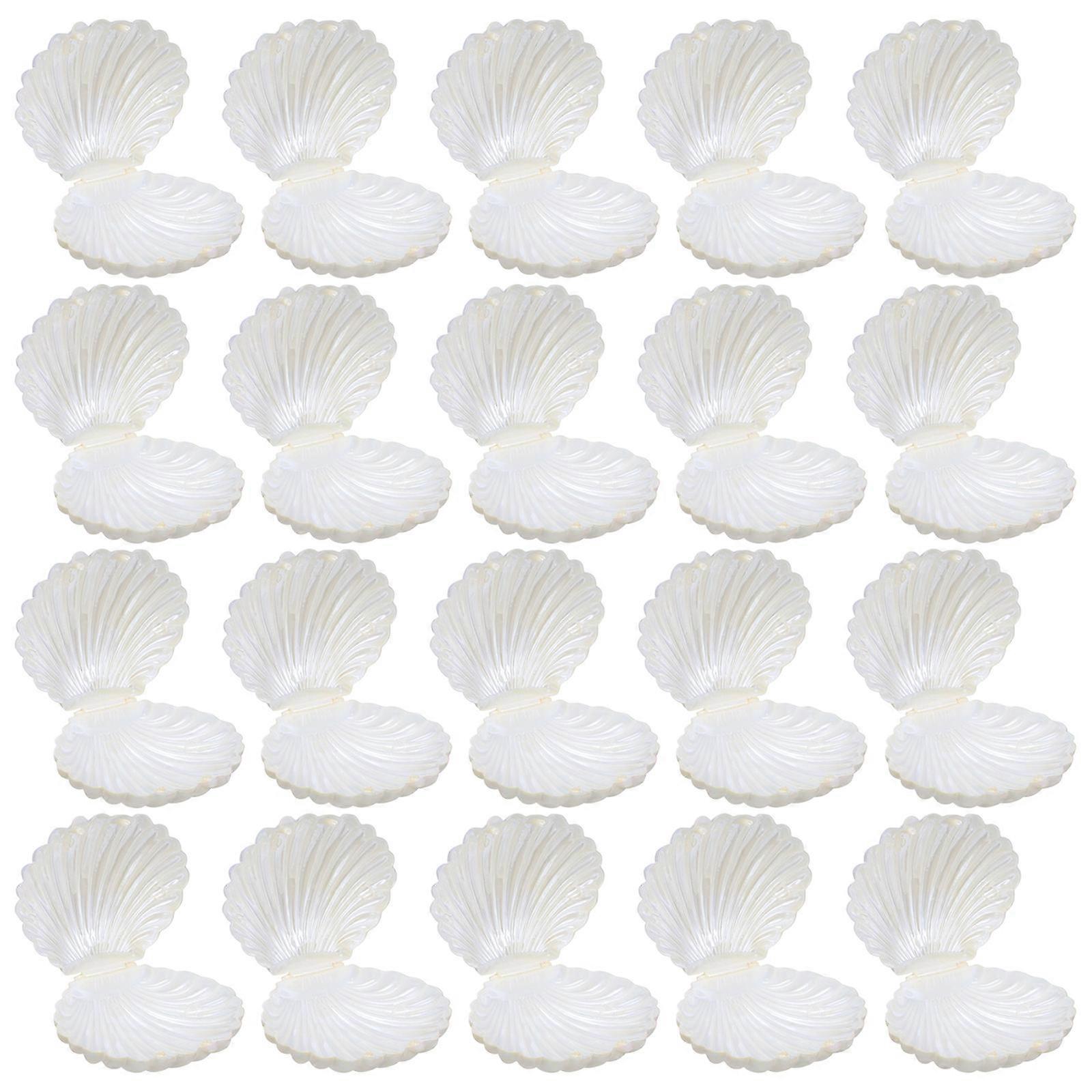 25pcs Seashell Candy Boxes for Jewelry, Party Favors & Trinket Storage – Ideal for Weddings, Birthdays & Mermaid Themed Events