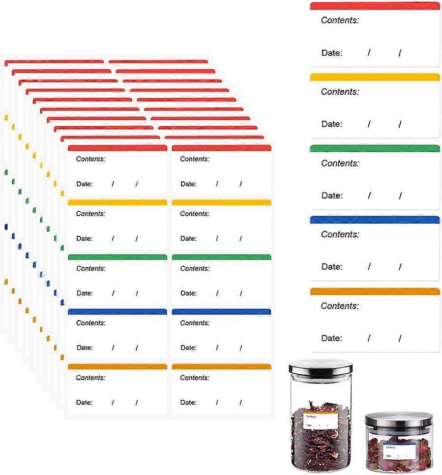 300pc Freezer Labels, Freezer Sticker Label, Self-adhesive Jar Label
