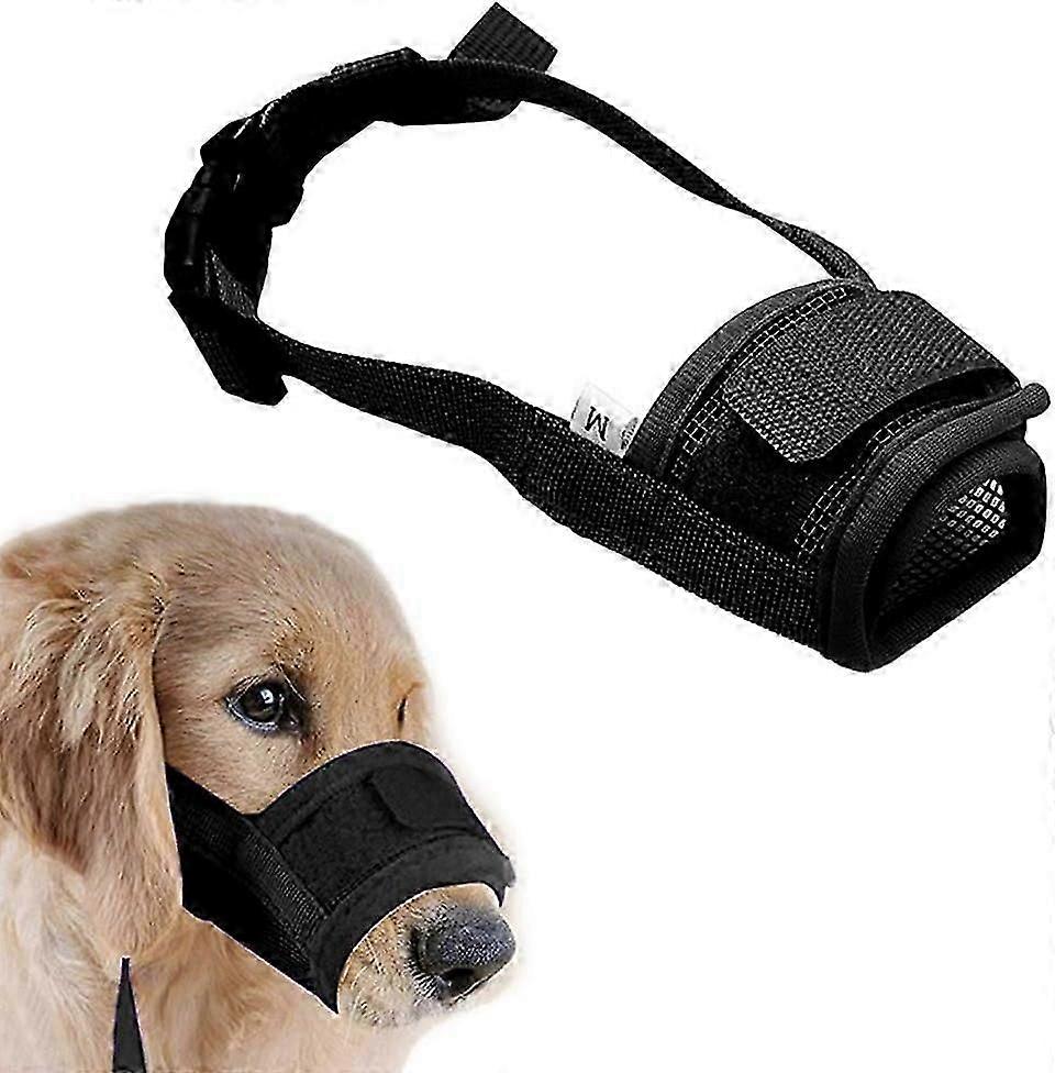 Adjustable Soft Dog Muzzle for Small Medium Large Dog, Air Mesh Training Dog Muzzles