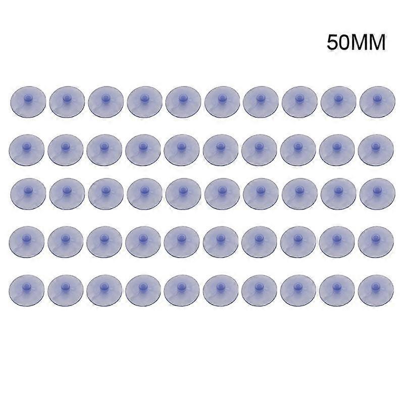 50 Pack Clear Suction Cups Without Hooks PVC Plastic Sucker Utility Sucker Pads for Home Decor Organization Sizes