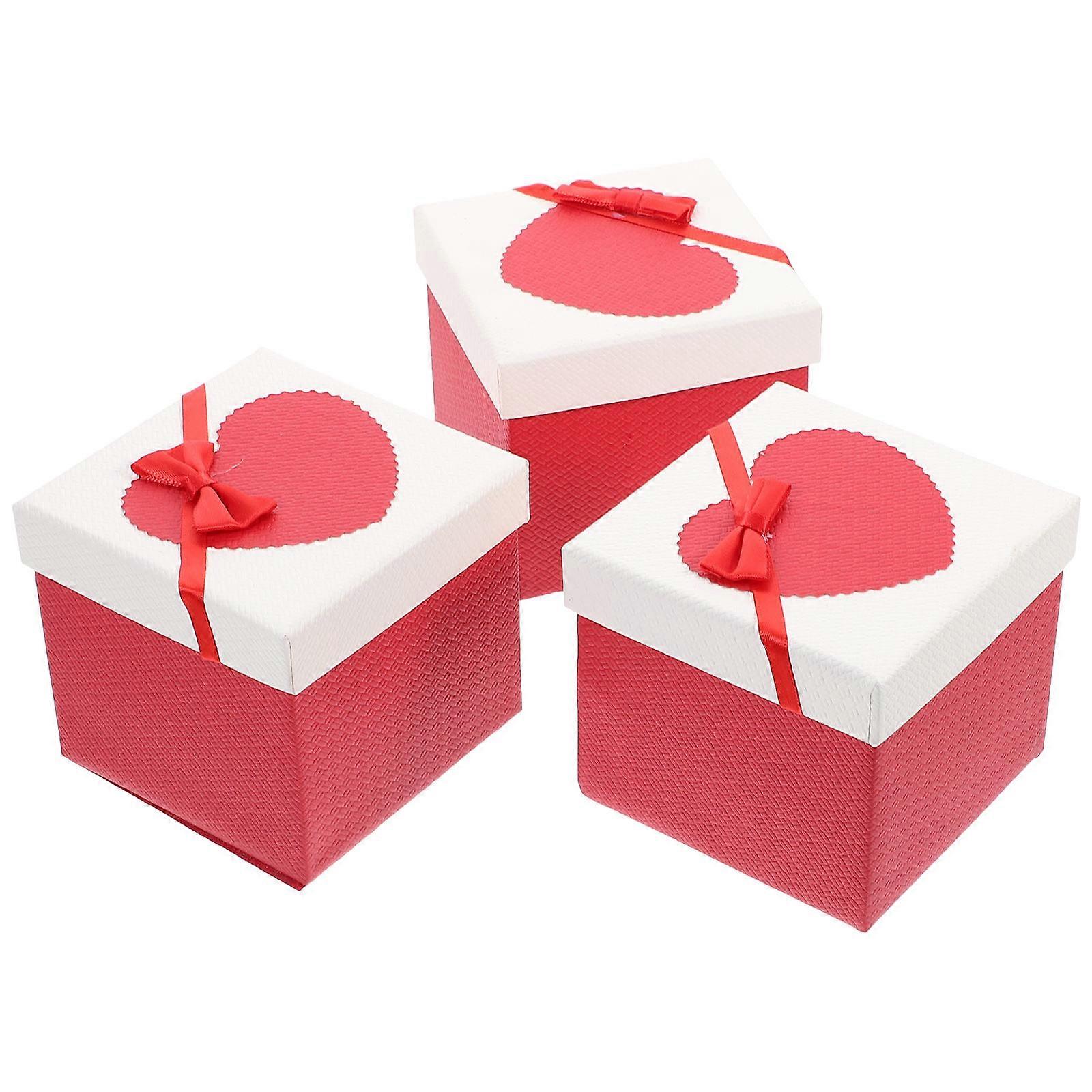 Favor Boxes Container For Packaging Snacks And Storing Candles Recycled Cardboard 3Pcs