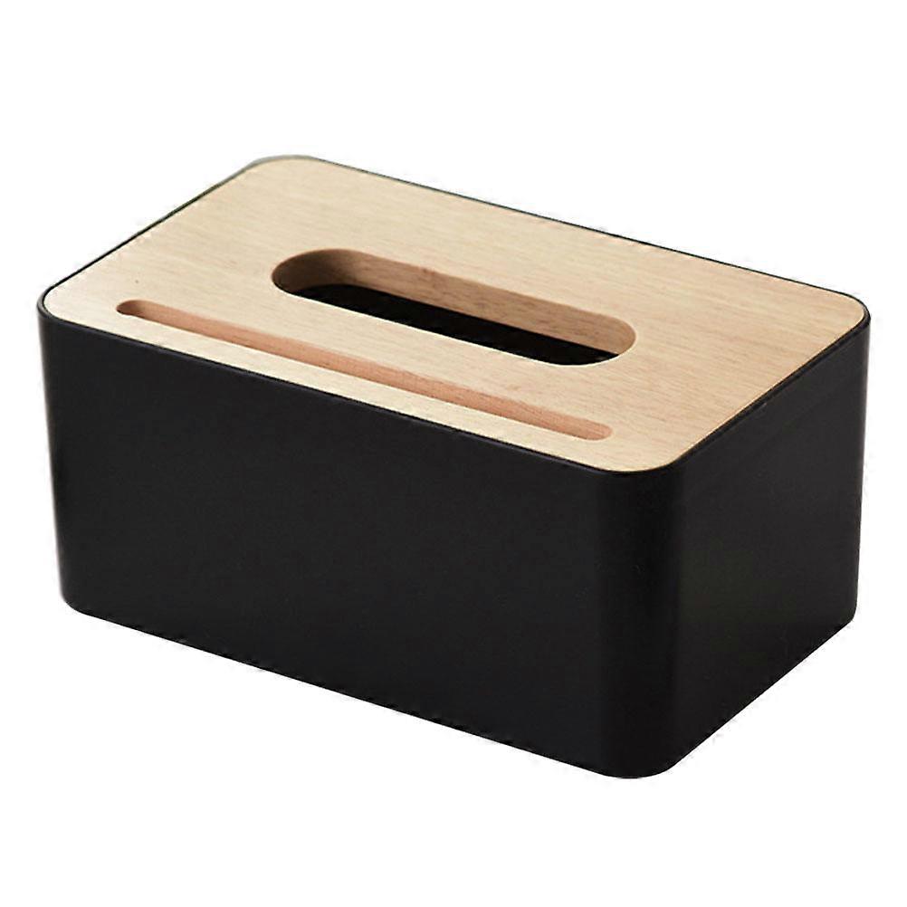 Practical Tissue Holder Wood Plastic Phone Rack 1Pcs Tissue Storage Box