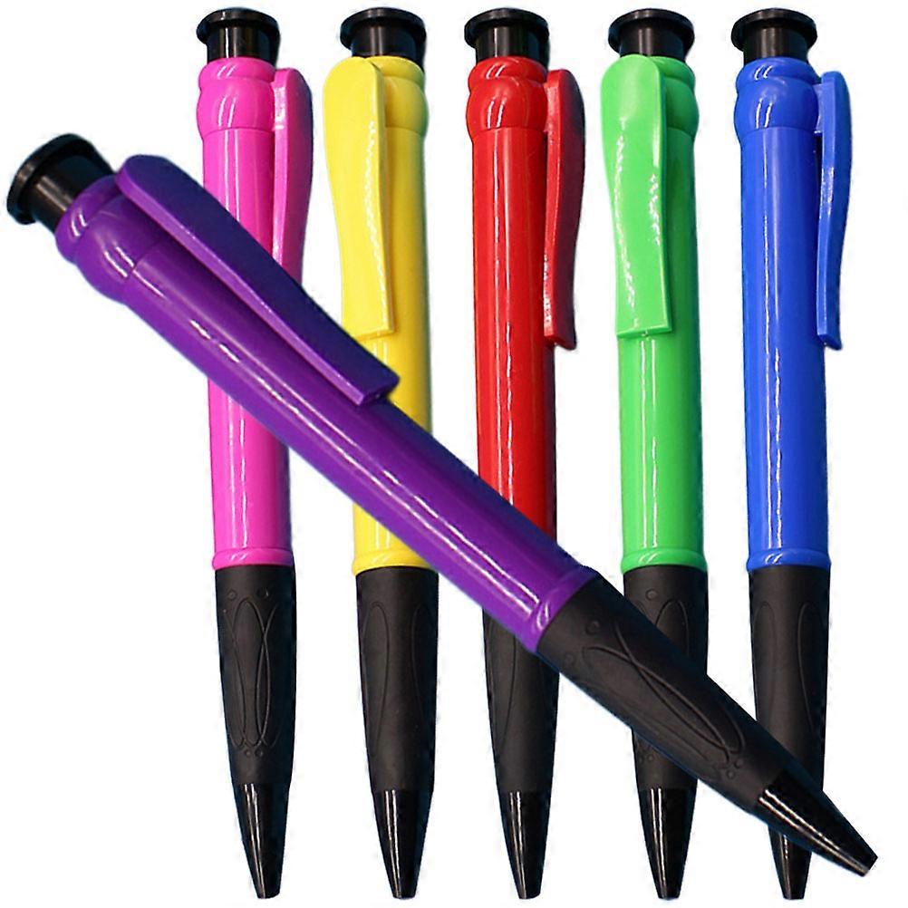 Multi-Colour Ballpoint Pens Smooth Writing Pens Home Accessory Cylindrical Shape 6Set