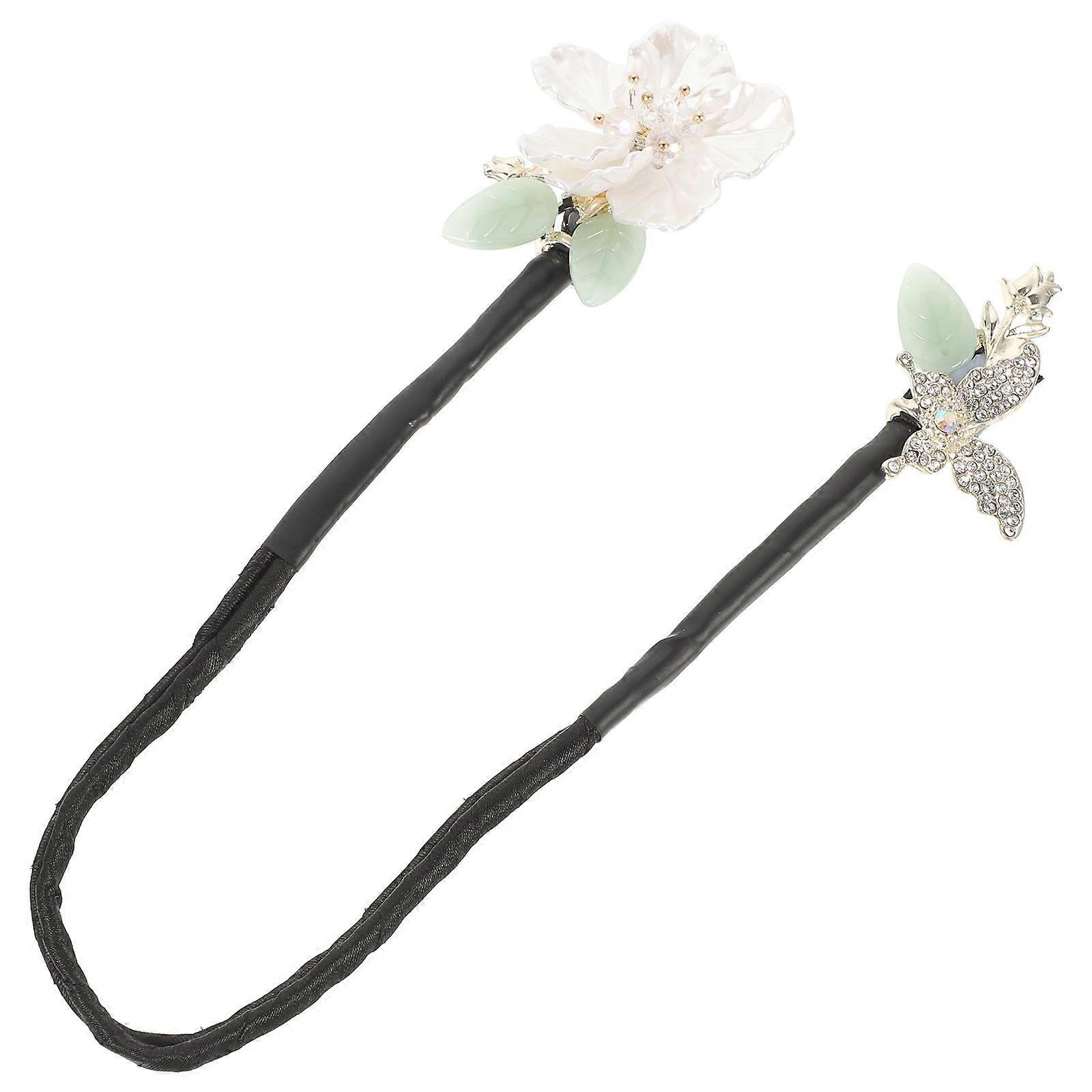 The **Rhinestone Hair Bun Maker Shaper** is a stylish and practical hair styling tool designed for women who love to create elegant updos quickly and