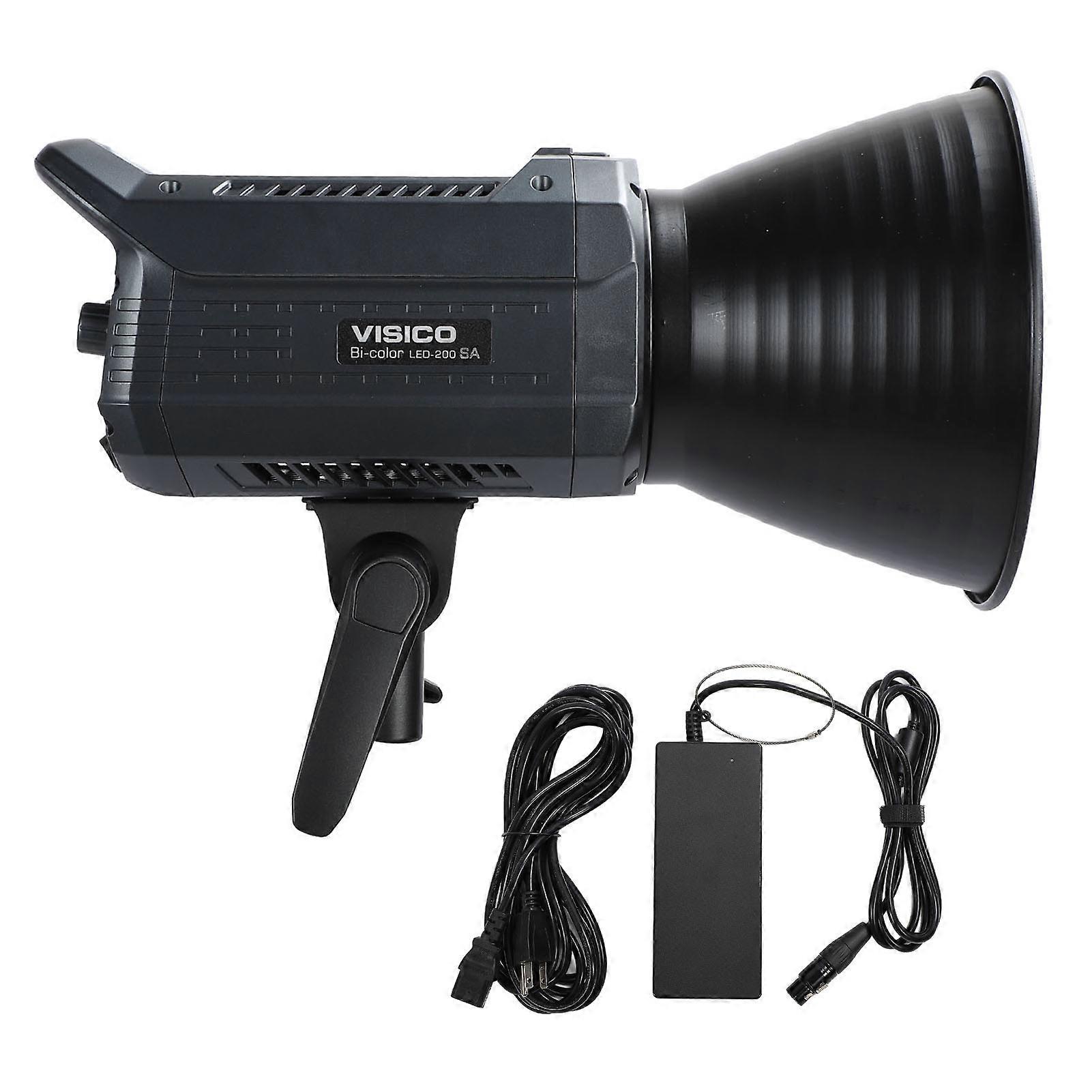 Daylight nced LED Monolight Dual Color Temperature 200W 2700‑6500K Daylight nced Video Light for Portrait Photography Live Streaming US Plug
