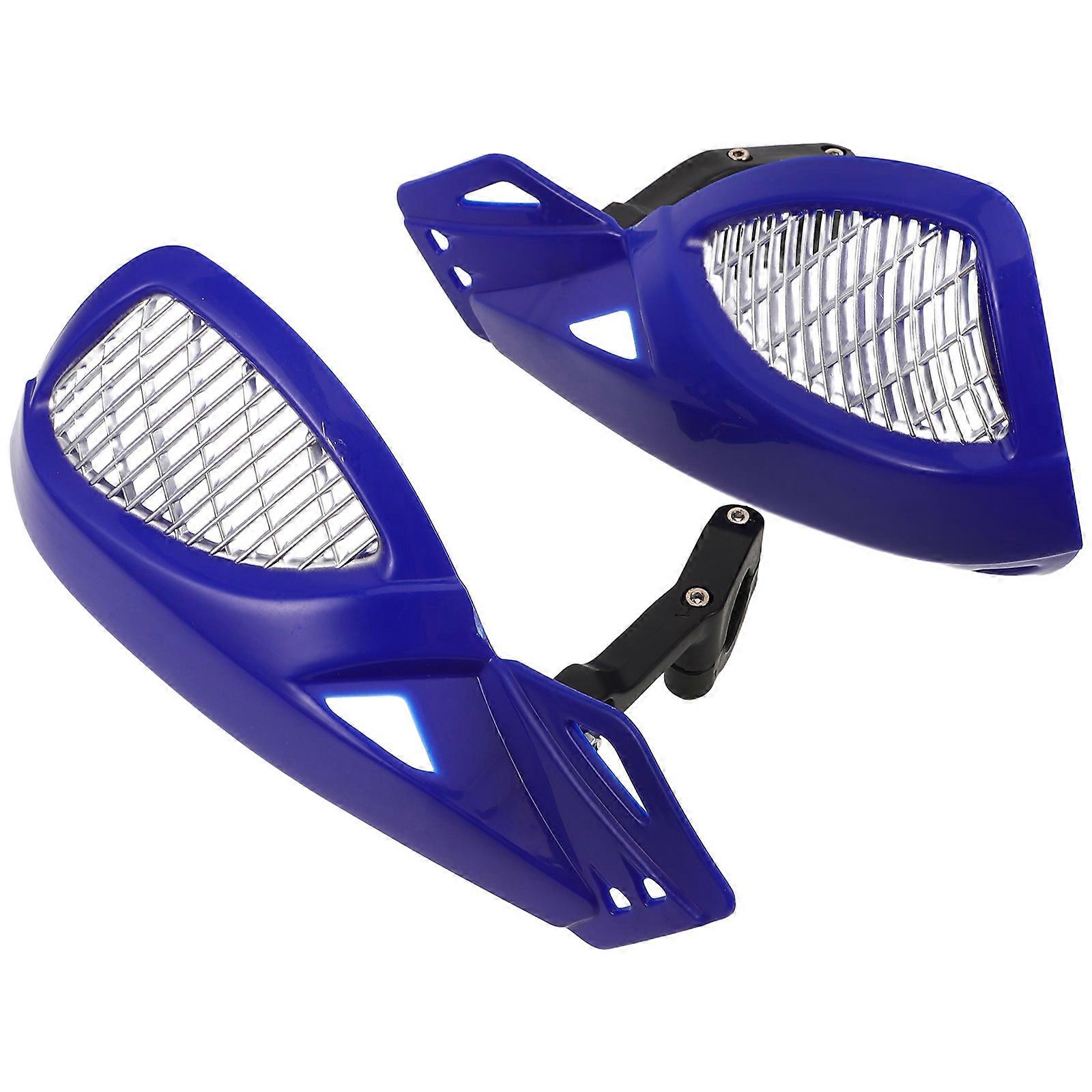 Motorcycle Wind Shield Handlebar Protector Guard for Grips, Cold Wind Protection, Blue ABS Plastic