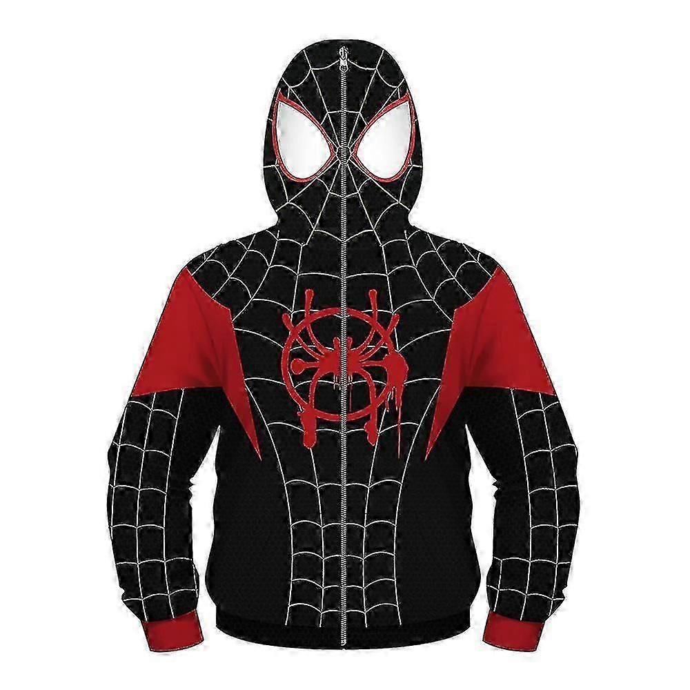 Kids Boy Spider-man Hoodies Hooded Zip Coat Sweatshirt Jacket Top Outwear Fans Gifts