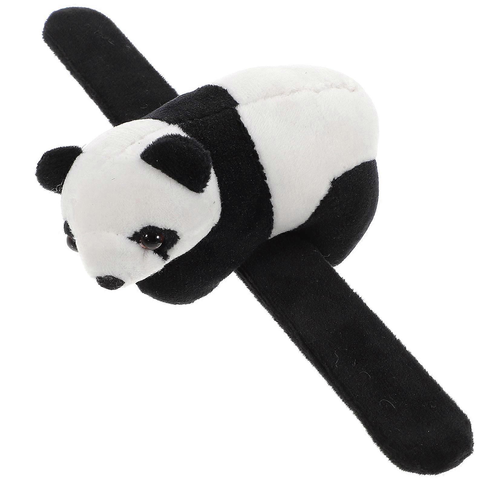 Stuffed Panda Slap Bracelet Kids Plush Toy Party Favor Goodie Bag Filler 2pcs