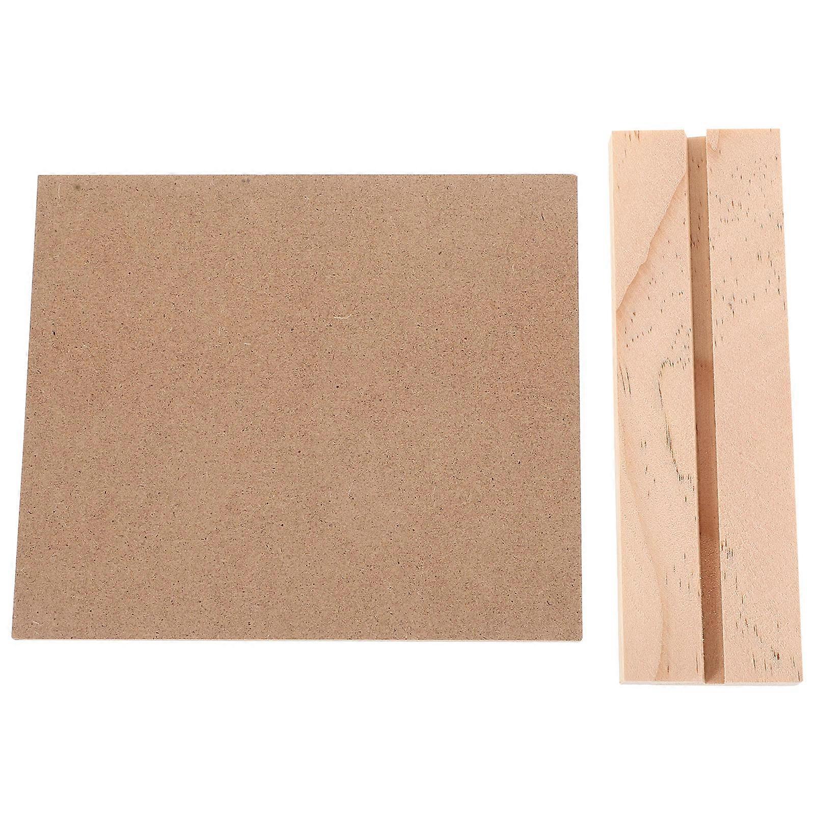 Light Brown Desktop Message Board for Kids Use with Smooth Edges and Double Side Design 7.5 inches
