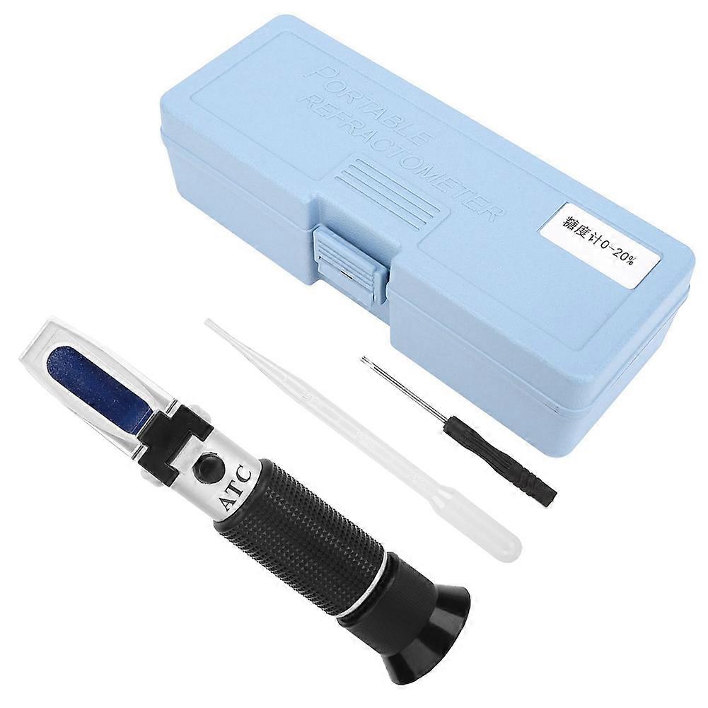 Refractometer Sugar Test Meter 0-20% with Accurant Index for Automatic Temperature Compensation