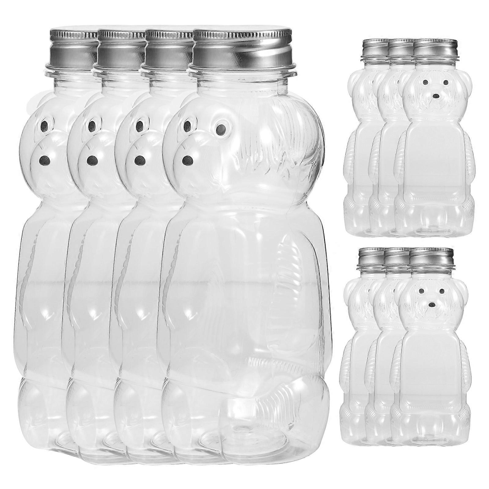 Reusable Clear Bear Shape Juice Bottles Great For Various Occasions Featuring Practical Pcs