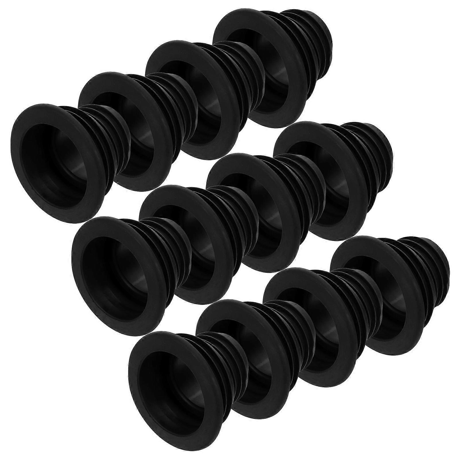 Drain Pipe Sealing Plug Kitchen Sink Odor Blocking Square Shape Home Use 12Pcs