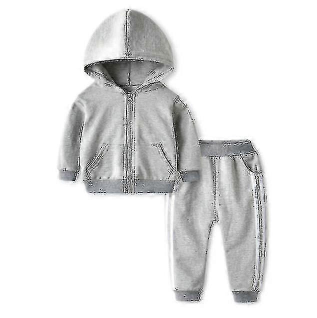 Kids 2pcs Hooded Tracksuit Set
