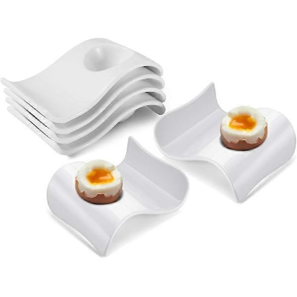 Ceramic Egg Cup - 6-Piece Hard Boiled Egg Cup & Soft Boiled