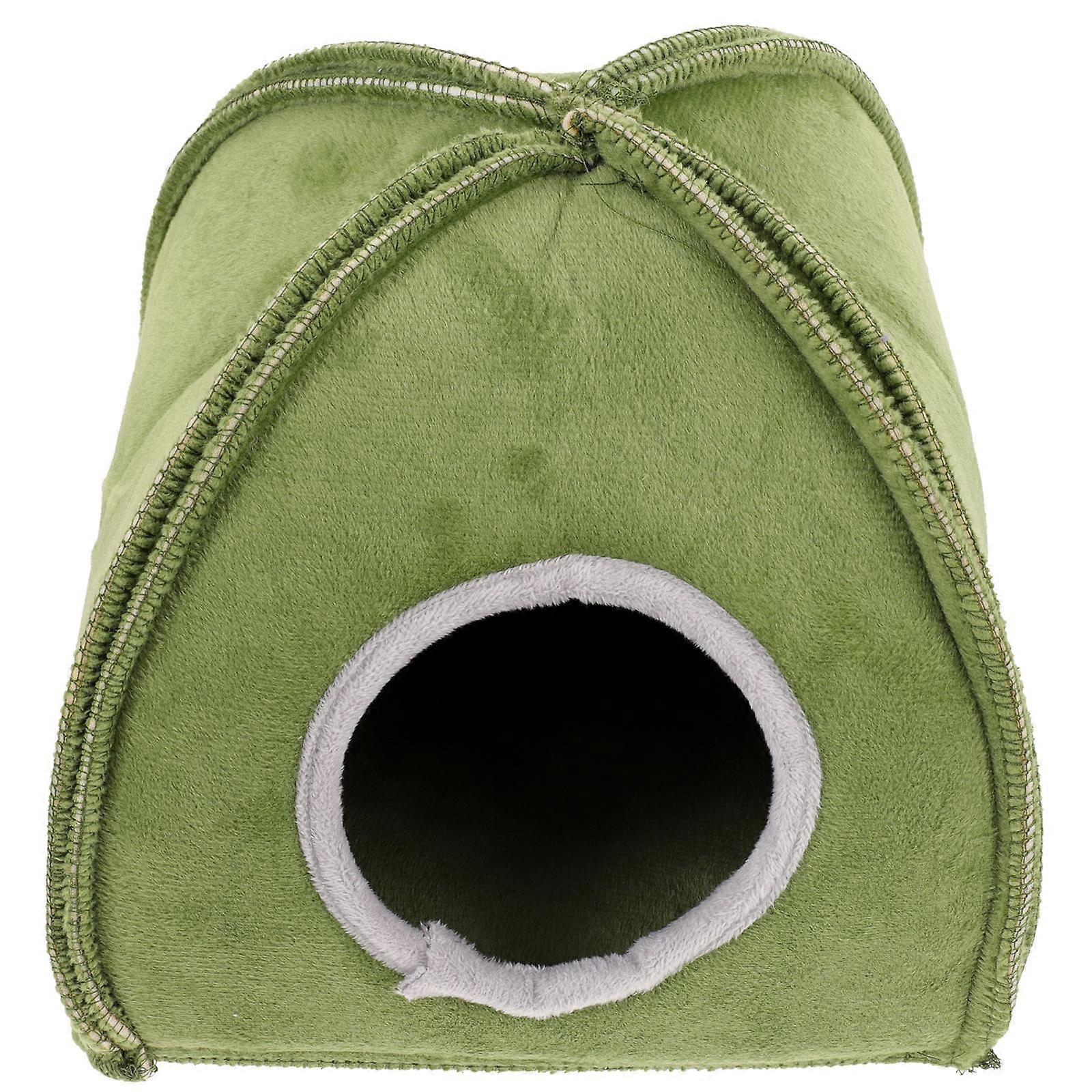 Cozy Warm Breathable Hamster Nest Small Pet Sleeping House for Hamsters, Guinea Pigs, Rats, Chinchillas Comfortable Semi Enclosed Mongolian Style