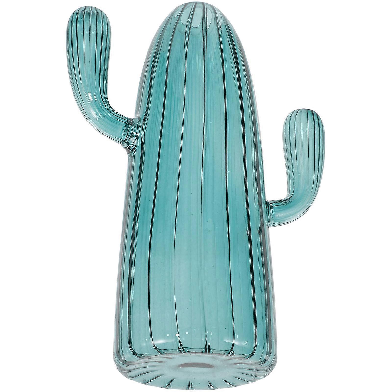 a refined and engaging product description based on your input:
**Elegant Decorative Glass Flower Vase – Cactus Design Planter for Hydroponics &