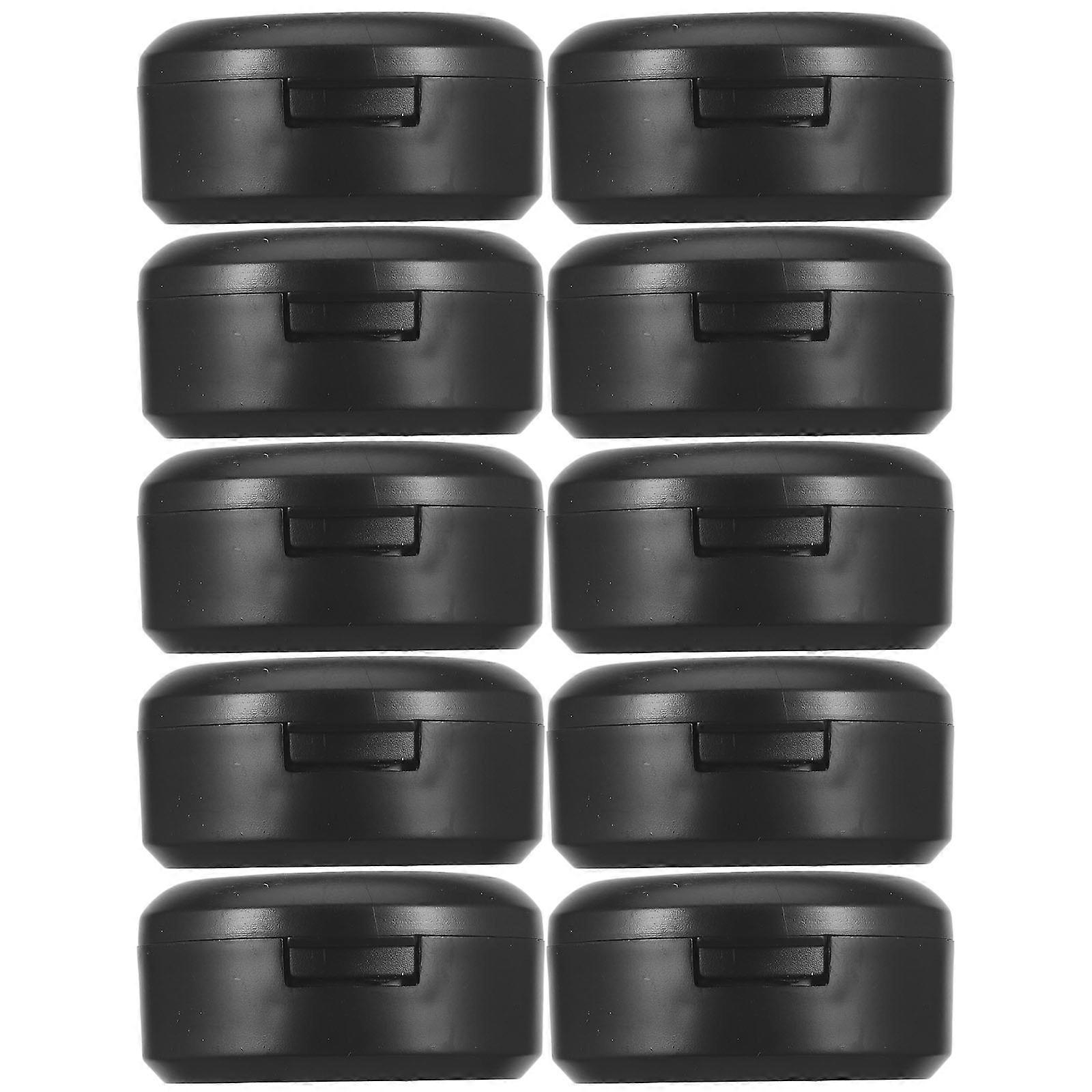 Black Plastic Eyeshadow Palette Case for Storage Use Lightweight with Large Capacity 10pcs