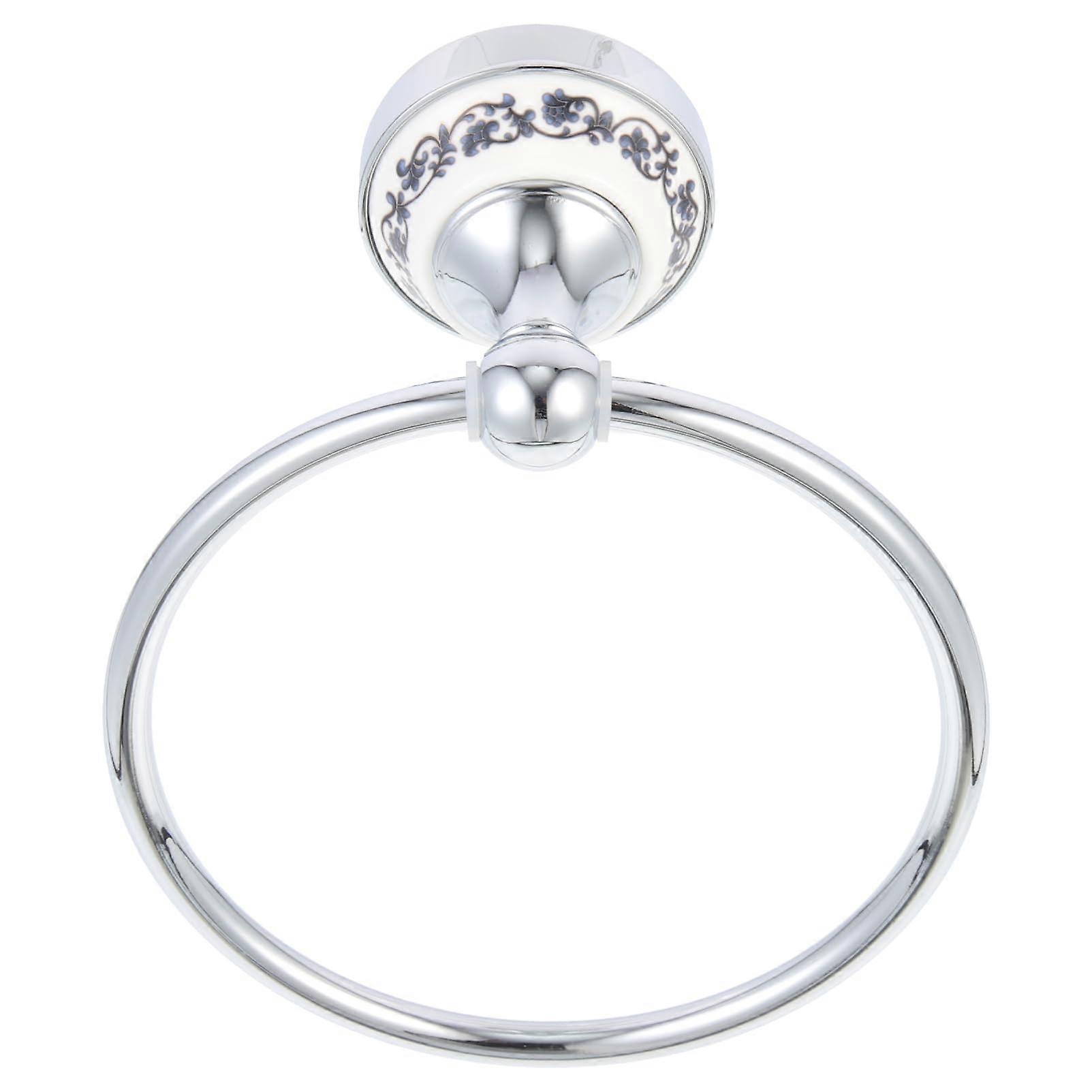 Stainless Steel Towel Ring WallMounted Towel Holder for Bathroom and Kitchen SpaceSaving Rust Installation Modern Design