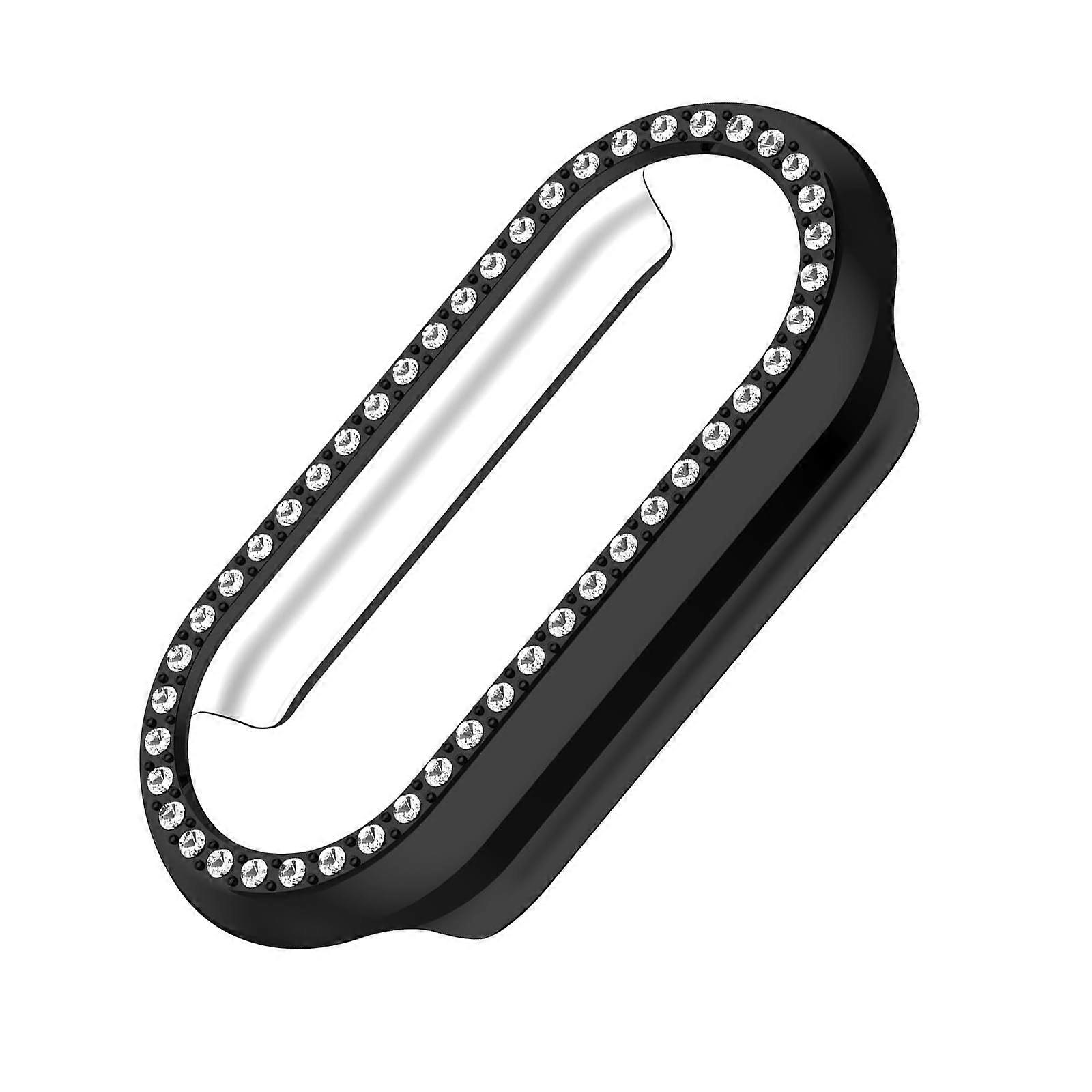 Bumper Protection Shell Hollow Cover for Band 10 Scratch-Resistant Case Electroplating Black Smartwatch Accessory