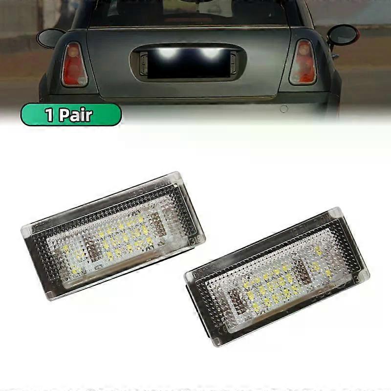 Applicable For Bmw Mini Cooper S 6000K Ultra Bright Canbus No Error 12V One Set Mini R50 R52 R53 Led Number License Plate Lights Lamp