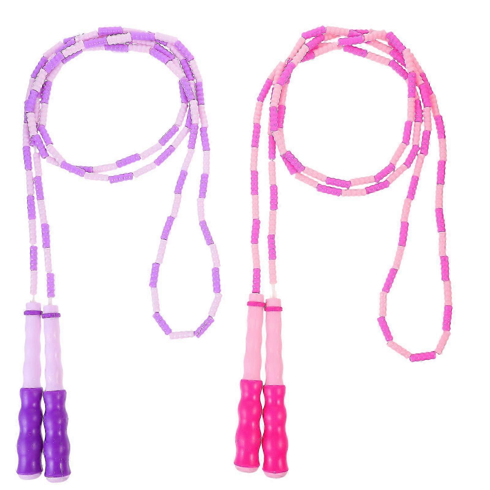 2 Pcs PVC Jump Ropes for Kids - Exercise Skipping Ropes