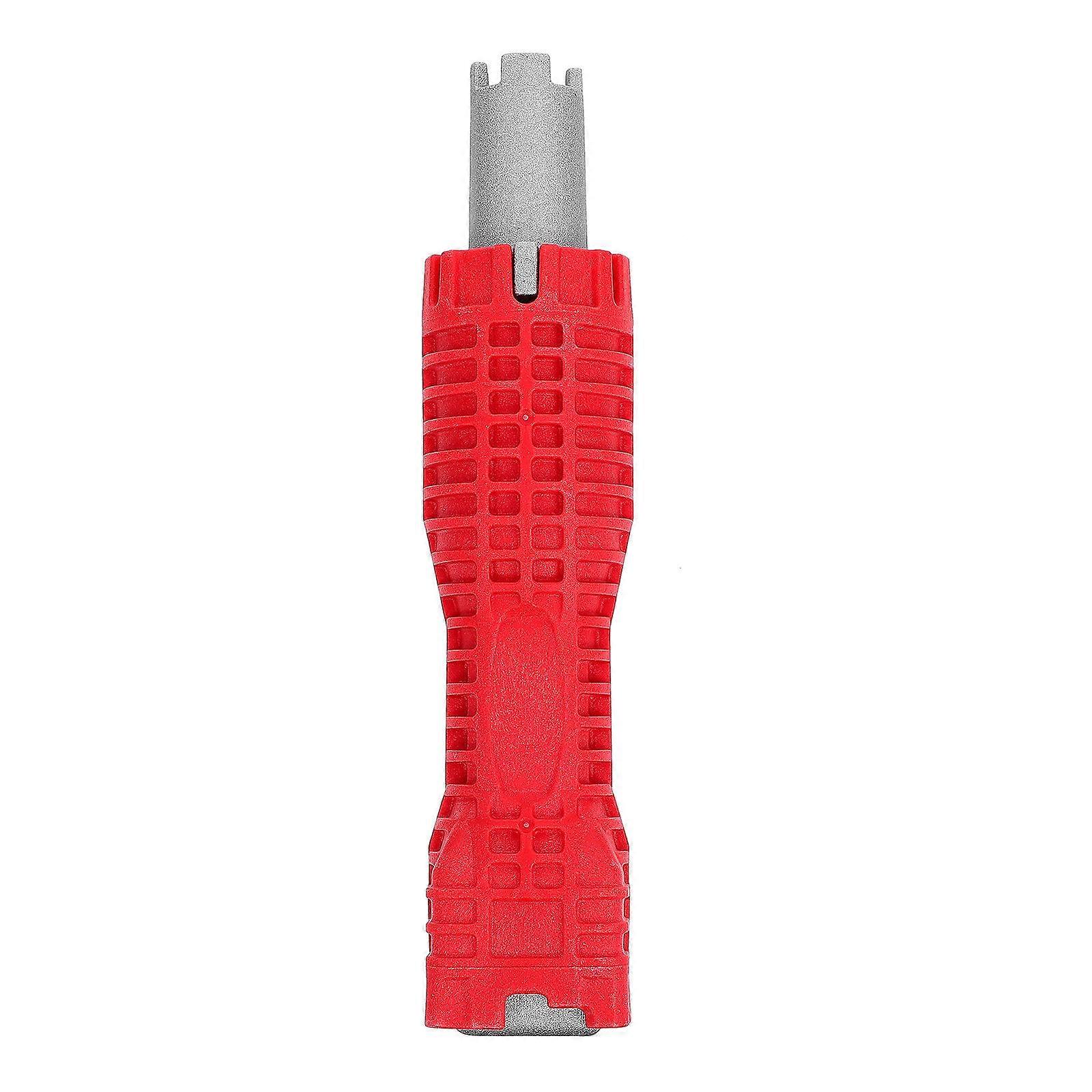 Plumber Wrench Tool For Faucet Installation And Sink Repair 20.3X5CM Red 1Set
