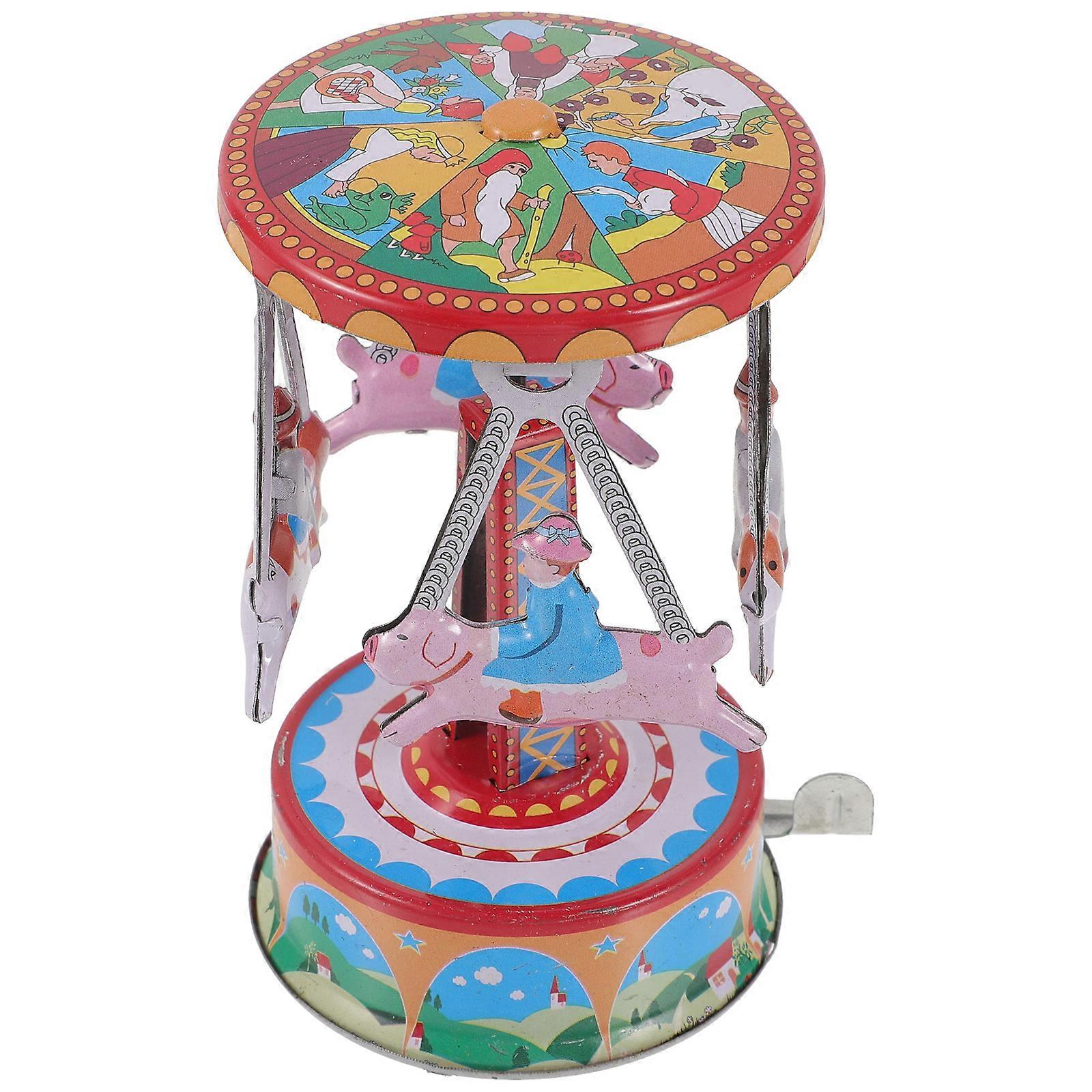 Antique Wind Up Vintage Rotating Plaything for Clockwork Mechanical Design Home Decor Collectors