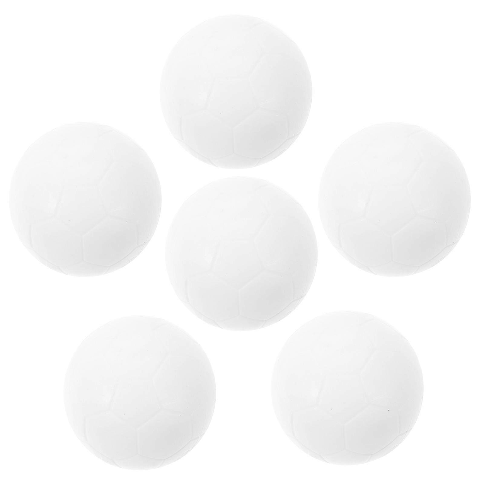 6pcs Foosball Table Balls – Lightweight Replacement Soccer Balls for Indoor Table Games – Smooth Play Experience for Adults