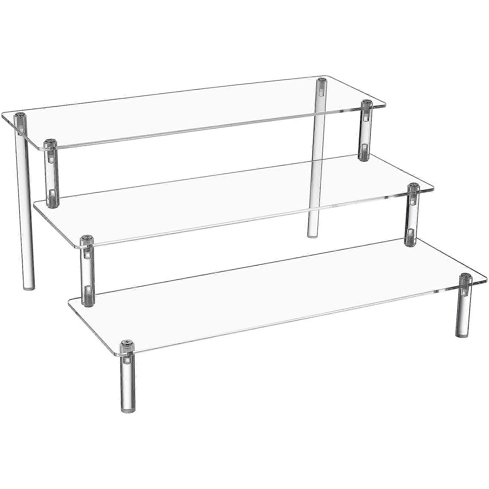 Acrylic Display Shelf Risers Organizer for Perfumes Multi Layer Sturdy Design Stylish Home Decor