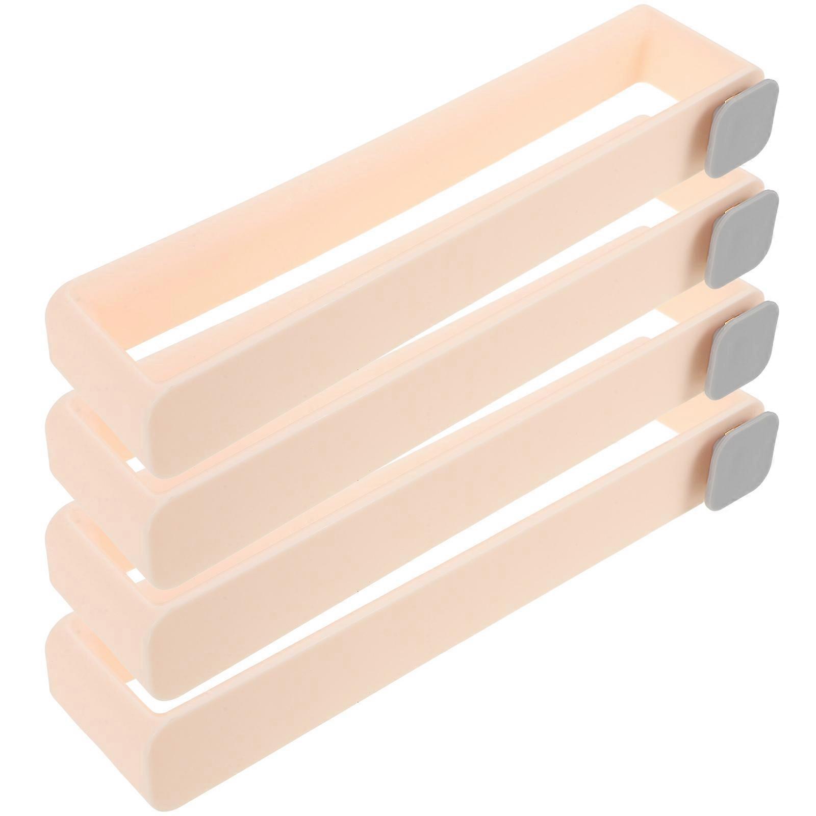 Wall Mounted Shoe Rack for Slippers and Towels PP Material Ivory Color Easy to Install Storage Solution 4pcs