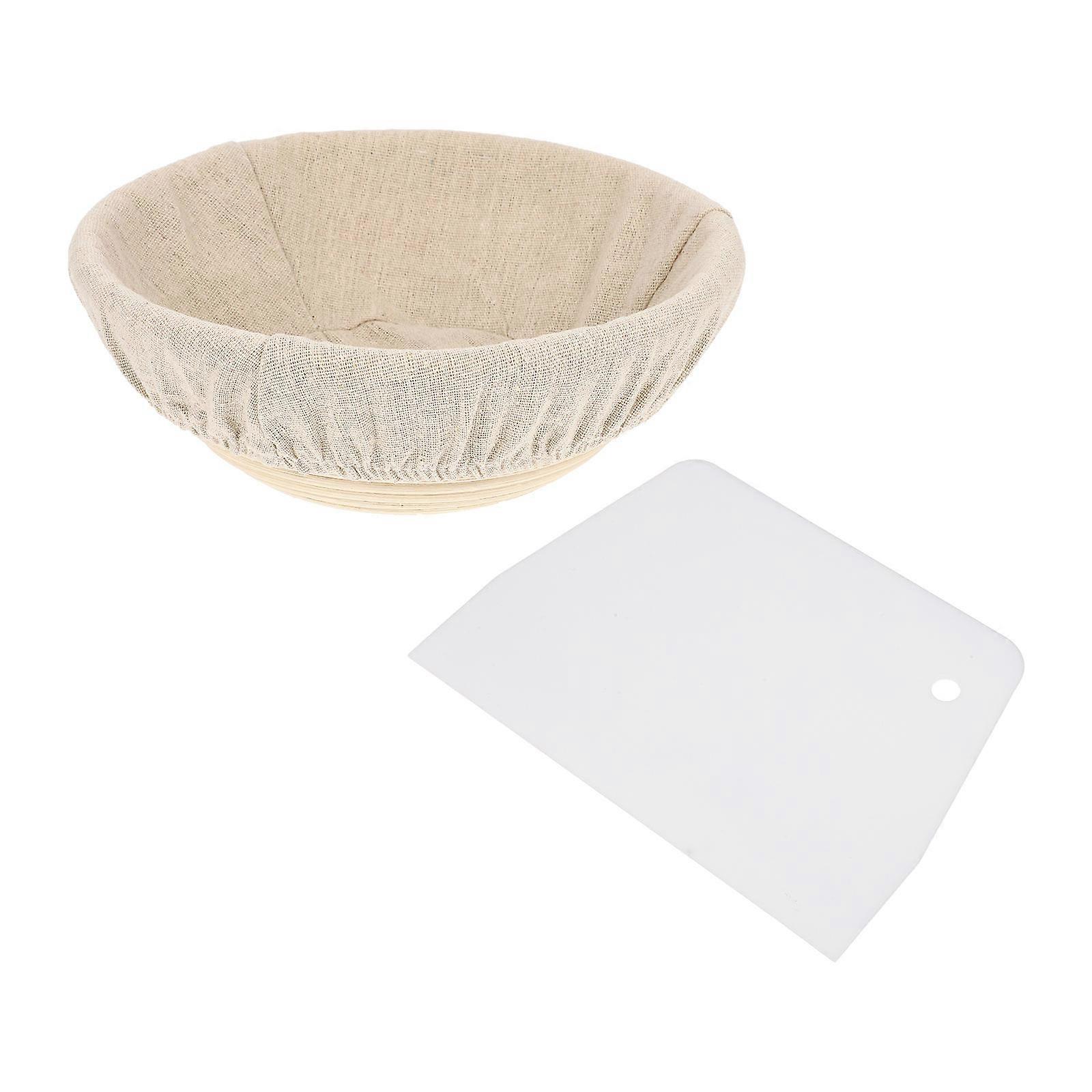 Non-Stick Sourdough Bread Proofing Basket Round Size Ideal for Kitchen Use with Rattan Materials 3Set