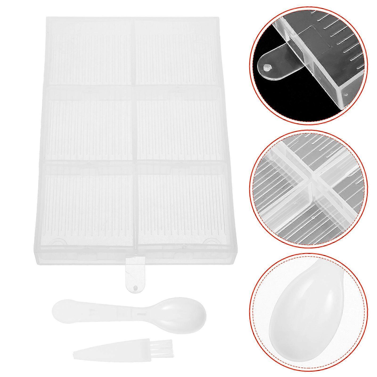 DIY画材用ダイヤモンドトレイセット–ラインストーンペインティング、クロスステッチ、刺繍、ネイルアート用の透明な多機能ストレージ