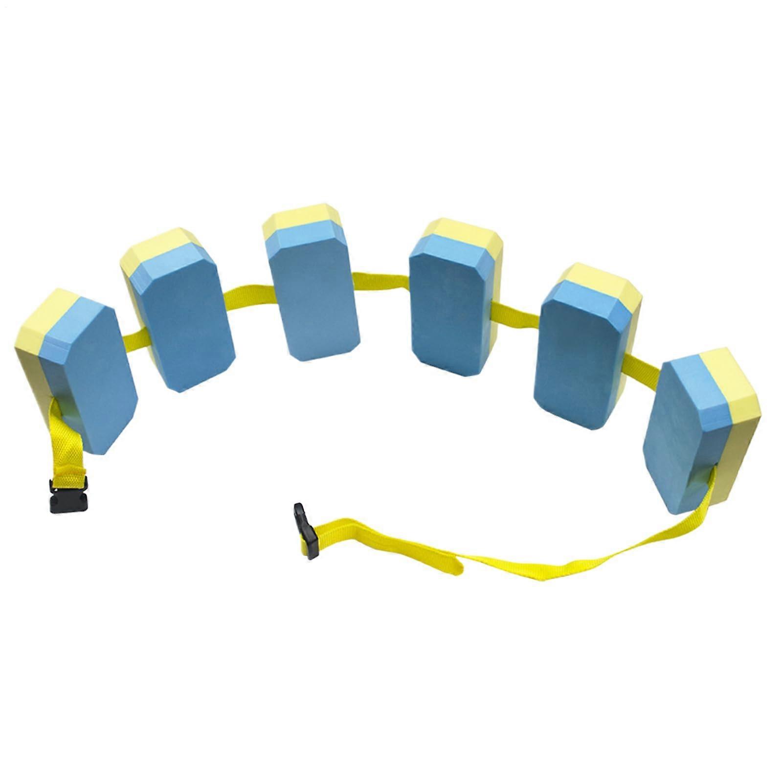 Swim Belt for Kids Adjustable Swimming Aid for Beginners Blue and Yellow