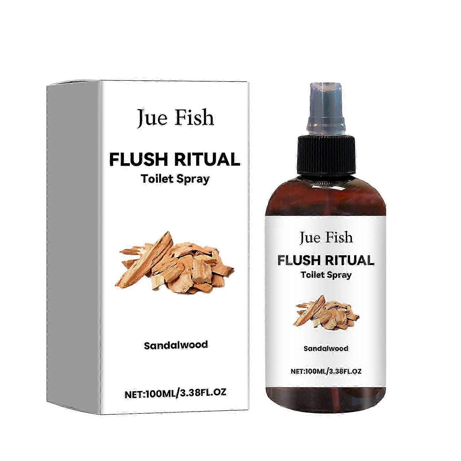 Flush Ritual Spray do toalety, dezodorant łazienkowy o zapachu drzewa sandałowego Odświeżacz powietrza