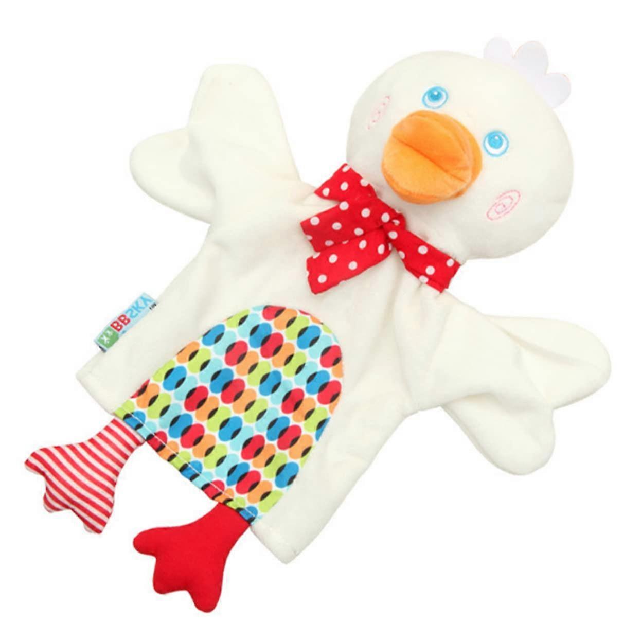 Hand puppet duck plush toy for interactive storytelling and roleplaying