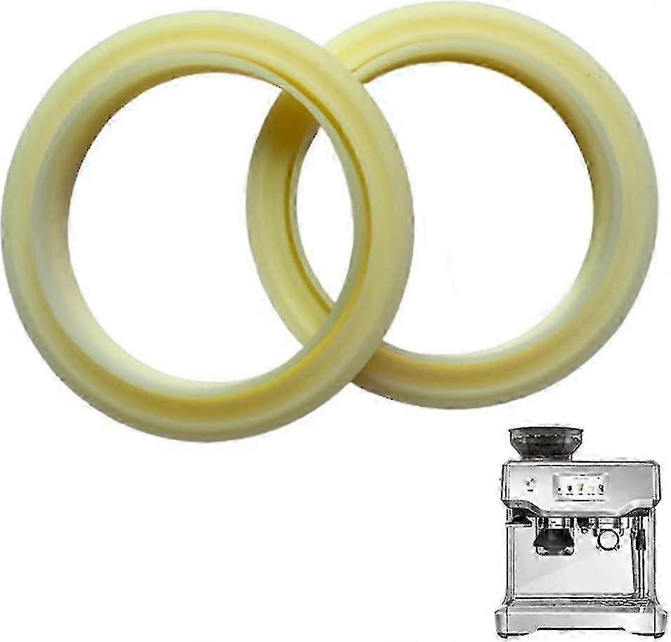 2-Pack Silicone Brew Group Head Gasket for Espresso Machines, 54mm Steam Ring Replacement Part Compatible with Multiple Models