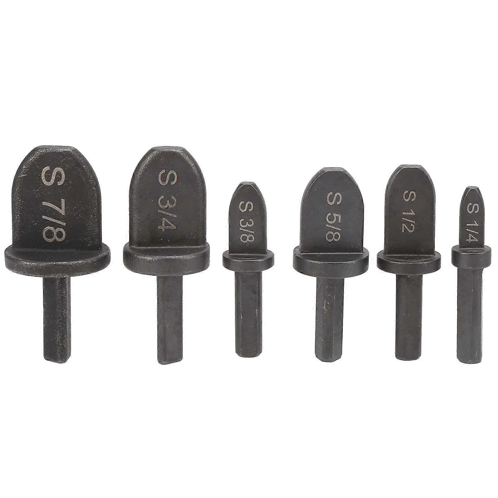 Copper Pipe Expander Tool Set - 6 Pieces Round Handle Air Conditioning Pipe Extension Drill Accessories for Installation and Repair
